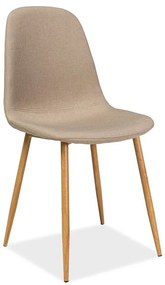 Scaun de bucaterie Fox, bej/stejar