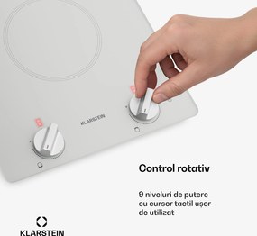 Klarstein Plită cu inducție Kochheld | Elegantă și puternică | 2 zone de gătit | 3500 W | 30 cm