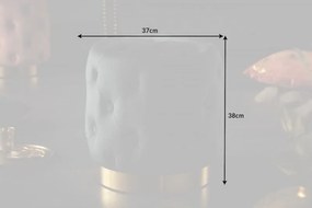 Taburete Modern Barock 35cm, negru/ auriu