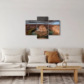 Tablou cu lac în stânci (90x60 cm)