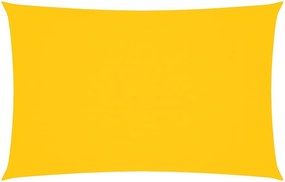 vidaXL Pânză parasolar galben 2,5x5 m țesătură oxford dreptunghiular