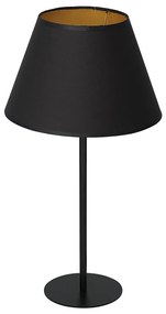 Lampă de masă ARDEN 1xE27/60W/230V d. 30 cm neagră/aurie