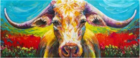 Tablou - Vacă pictată (120x50 cm)