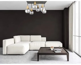 Lustră aplicată SOMA 6xE27/60W/230V negru/auriu/transparent