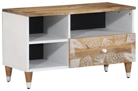 vidaXL Comodă TV, 80x33,5x46 cm, lemn masiv de mango