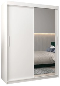 Dulap de haine 150 cm Toki 2 (alb mat + alb mat). 1064985