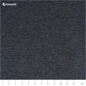 Canapea cu taburet Bobochic Paris Luna, gri închis