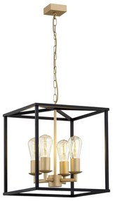 Lustra design modern Monzano negru, auriu