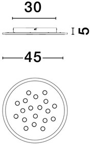Plafoniera LED RGB si telecomanda ASTRAEUS 45cm