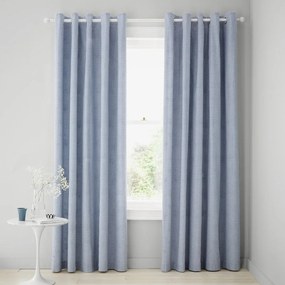 Draperii albe-albastre 2 buc. 168x229 cm Lucie Floral Frill – Catherine Lansfield