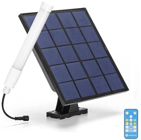 Tub LED cu panou solar Aigostar LED/3,2V 3000K/4000K/6500K IP65 + telecomandă