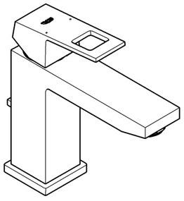 GROHE 23445AL0 - Baterie pentru lavoar EUROCUBE, mărime M, grafit