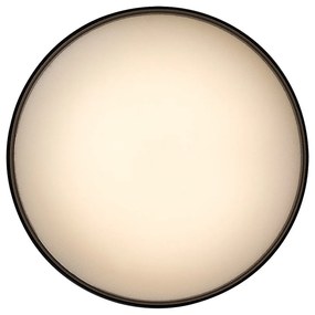 Mini Plafoniera LED cu lumina ambientala in sus Ovidia negru D-11cm