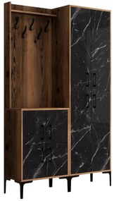 Mobilier hol Betina BA (Nuc + Negru). 1088300
