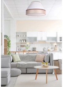 Duolla - Plafonieră AVIGNON 1xE27/15W/230V d. 50 cm albă/bej