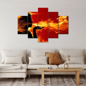Tablou femeii în foc (150x105 cm)