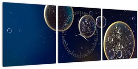 Tablou cu buline (cu ceas) (90x30 cm)