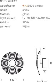 Aplica LED lumina ambientala NAZAR 20