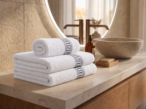 Prosop de corp GREEK alb 70 x 130 cm, 100% bumbac