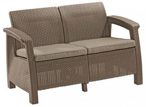Set de mobilier de grădină Corfu Lyon II Duo 4+1 în culoarea cappuccino