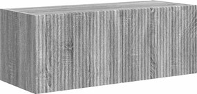 vidaXL Dulap TV de perete Gri Sonoma 60 x 31 x 29.5 cm Lemn compozit