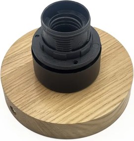 Plafonieră MILOU WOOD 1xE27/15W/230V stejar/bej fumuriu, diam. 29 cm
