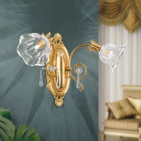 Aplica de perete design clasic LA BOHEME 2L, auriu