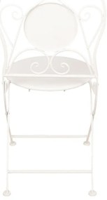 Set masa si 2 scaune bistro, din metal, aspect vintage