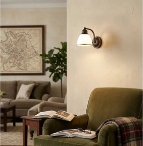 Lampă de perete CLAIR 1xE27/40W/230V maro/auriu