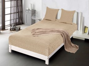 Cearsaf microplush NOLVIA 160x200 cm bej