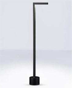 Stalp LED iluminat exterior modern IP65 PIPE H-65,5cm negru