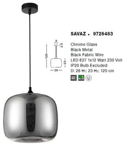 Lustra / Pendul design modern Savaz NVL-9726483