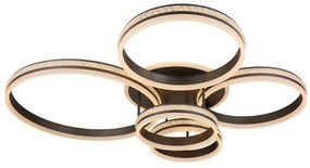 Plafonieră LED dimabilă Globo 67314-120 GROUNI LED/120W/230V + telecomandă