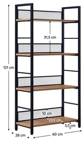 Raft, negru stejar, KELER TIP 1