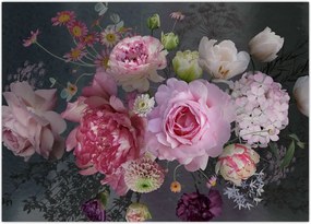 Tablou - Flori de grădină (70x50 cm)