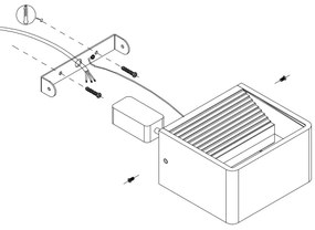 Eglo 98266 - Aplică perete exterior LED DONINNI LED/6W/230V IP55