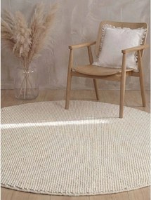 Covor crem țesut manual rotund din lână ø 200 cm Richmond Diana – Ted Baker
