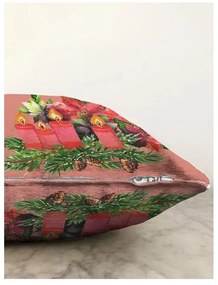 Față de pernă 43x43 cm cu model de Crăciun – Mila Home