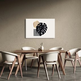 Tablou - Abstracție cu frunze tropicale N⁰2 (90x60 cm)