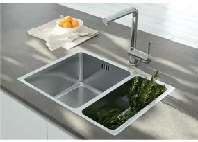 Chiuveta Deante Egeria inox satinat 2 cuve 58x44 cm
