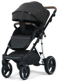 Carucior 3 in 1: Cadru usor din aluminiu, Landou confortabil, Varianta sport ergonomica, Scoica auto - CPC-66-negru