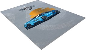 BAMBINO 41730 covor lavabil Mașină, cursă pentru copii anti-alunecare - gri / albastre - SECUNDAR-COTATI PRODUSUL