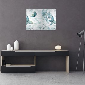 Tablou - Fluturași albaștri (70x50 cm)