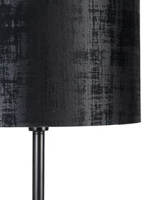 Lampă de podea modernă abajur negru negru 40 cm - Simplo
