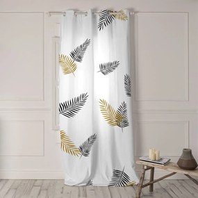 Draperie albă 140x300 cm Foliage – Blanc