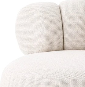 Fotoliu pivotant design elegant LUX Phedra, Lyssa off-white