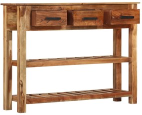 vidaXL Dulap cu 3 sertare, 110x30x80 cm, lemn masiv