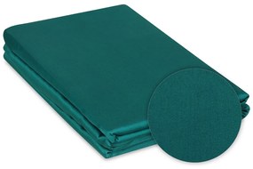 Lenjerie de pat MATEX Satin verde sticlă, 140 x 200 cm, 70 x 90 cm