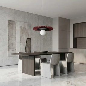 Lustră suspendată pe cablu UMBRA 1xG9/8W/230V negru/roșu