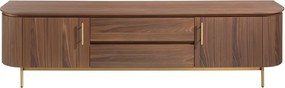 Comoda TV moderna design LUX Wood and Gold